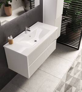 Тумба с раковиной Sanvit Рольф-2 Krolf2060 белая (витринный образец, без дефектов) (распродажа)