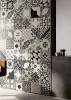 Керамогранит Fioranese Reggiole RIG90D4 Bianci Singoli Deco _4 naturale 90x90 фото 6
