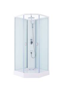 Душевая кабина SSWW W0913H без пара, низкий поддон, 3 места, 90x90x223