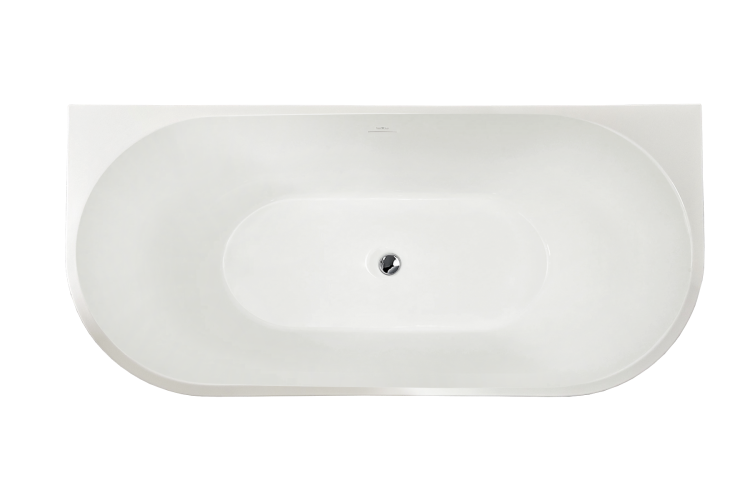 Акриловая ванна Royal Bath Riva RB610210CH белая, 150x75