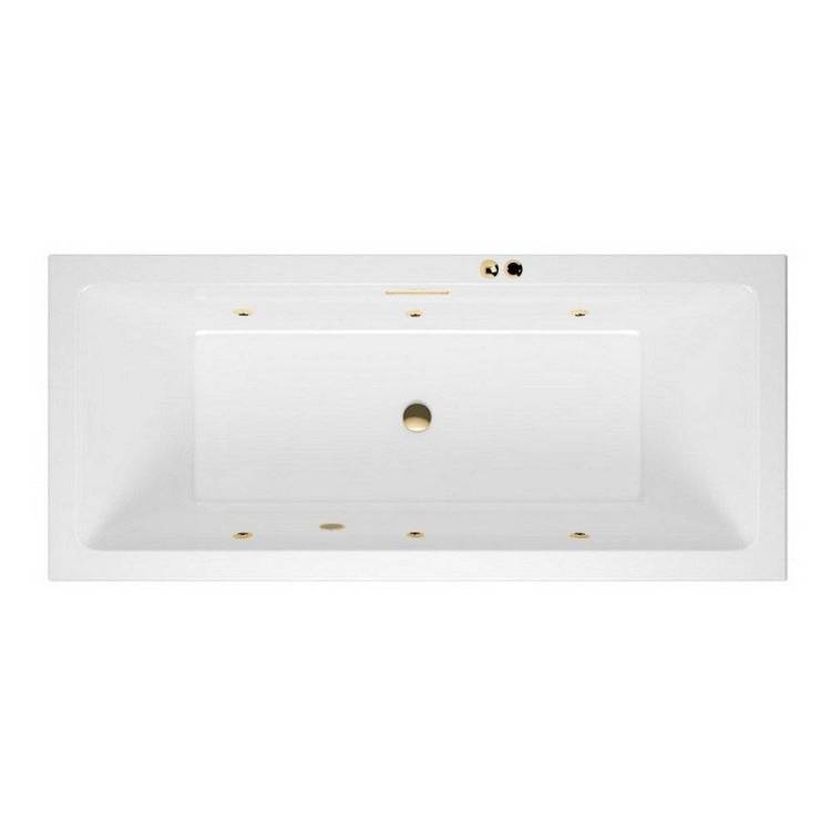 Акриловая ванна Excellent Heaven Slim 180x80 "SOFT" (золото)