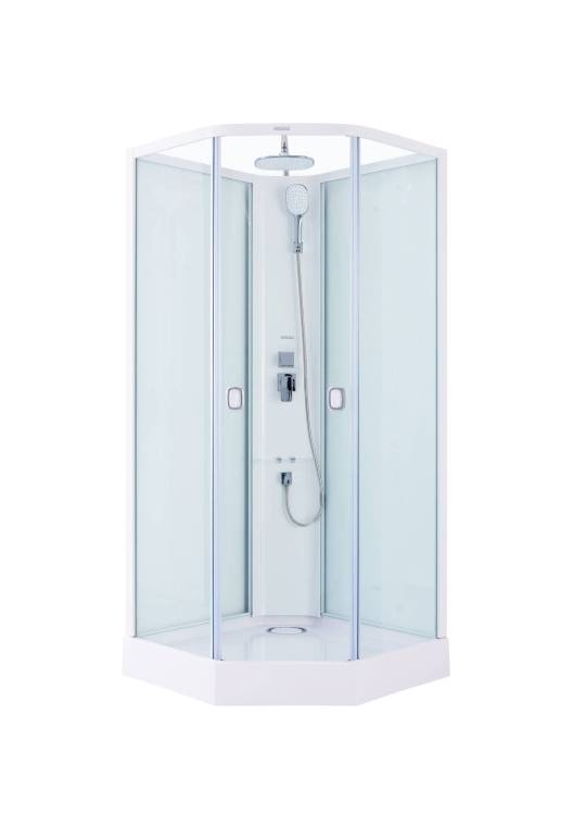Душевая кабина SSWW W0913H без пара, низкий поддон, 3 места, 90x90x223