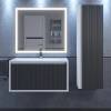 Тумба с раковиной Uperwood Next Premium 3930205166 подвесная, 1 ящик, белая, графит, 80 см фото 5