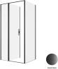 Душевой уголок Allen Brau Priority 3.31030.BBA + 3.31042.BBA профиль черный брашированный, 1000x800 фото 3