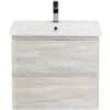 Тумба под раковину Belbagno Albano-Cer ALBANO-CER-600-2C-SO-RVB 57x44x50 Rovere Vintage Bianco подвесная с двумя выкатными ящиками