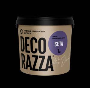 Декоративное покрытие Decorazza Seta база Argento ST-001 0.4 л Декоративное покрытие Decorazza Seta база Argento ST-001 0.4 л