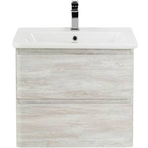 Тумба под раковину Belbagno Albano-Cer ALBANO-CER-600-2C-SO-RVB 57x44x50 Rovere Vintage Bianco подвесная с двумя выкатными ящиками