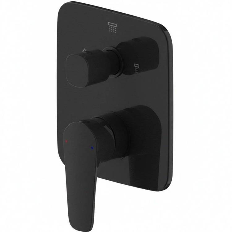 Смеситель для ванны Bravat Source PB8173218BW-3-ENG черный