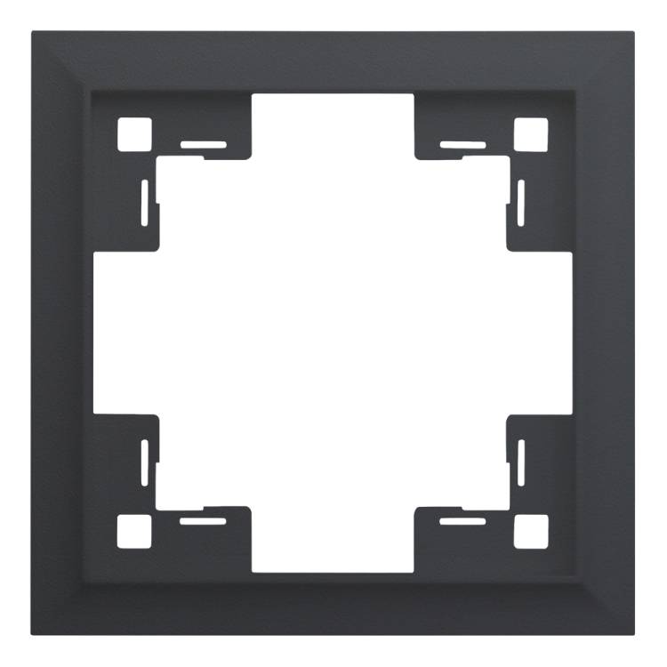 Одноместная рамка Rikett Classic 35910 MB черный сатин