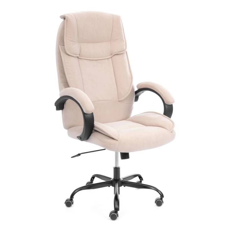 Кресло компьютерное Tetchair Oreon metalBL 25041 бежевый, велюр