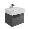 Тумба с раковиной Kerama Marazzi Logica стальной серый, 60 см, раковина LO.wb.60.2