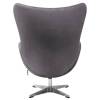 Кресло Bradex Home Egg Style Chair FR 1048 темно-серый, искусственная замша фото 6