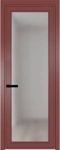 Межкомнатная дверь Profil Doors 1 AGP цвет профиля Красный антрацит, стекло безопасное 6 мм матовое 600x2000
