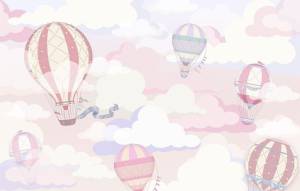 3D Фотообои Artegrafico «Воздушно-розовая фантазия» KID-132 акварель