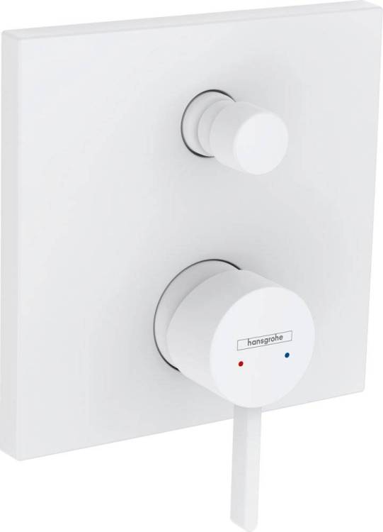 Смеситель для ванны с душем Hansgrohe Finoris 76415700 матовый белый