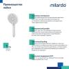 Душевая лейка Milardo Rora 4F ROR4FWRM18 белый матовый фото 3