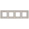 Рамка 4-постовая IEK Skandy SK-M42-K23 серебряный фото 2