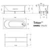 Акриловая ванна Triton Оникс 170x70 Щ0000072388 белая, без каркаса фото 2