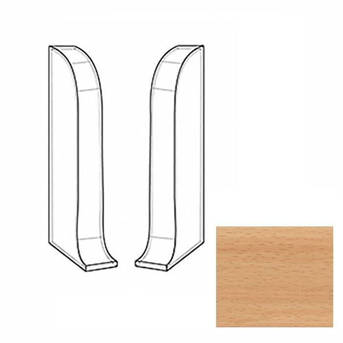 Заглушки LinePlast Светлый Бук L024 58 мм (пара)