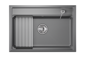 Мойка кухонная Granula Kitchen Space KS-7301 алюминиум