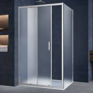 Душевой уголок Vincea Alpha VSR-3AL9010MT 100х90 см, профиль хром, стекло текстурное