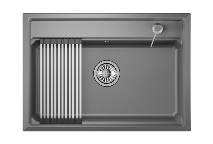 Мойка кухонная Granula Kitchen Space KS-7301 алюминиум
