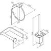 Набор аксессуаров для туалета Am.Pm Inspire V2.0 AK50T0803W Хром фото 5