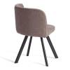 Набор обеденный Tetchair Quadron (mod. PT14) 21302 мокко, черный, стулья шенилл 100x100x73 фото 4
