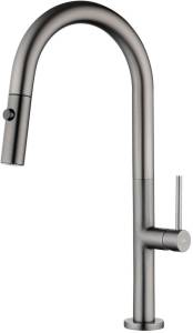 Смеситель для кухни Kaiser Merkur 26466-15 сталь, с гибким изливом