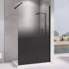 Душевая перегородка Abber Immer Offen AG69101BD 100x200, профиль Черный