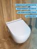Унитаз подвесной Watersense Nancy Pro W00162 безободковый, сиденье микролифт фото 2