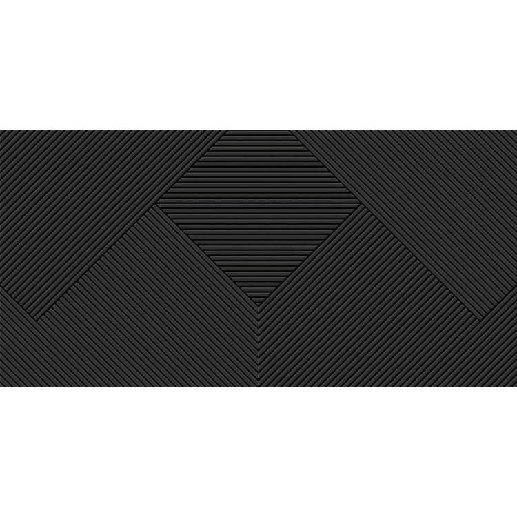 Керамогранит Fakhar Monocolor 61w1217a Black Strucrure 59.6x119.6