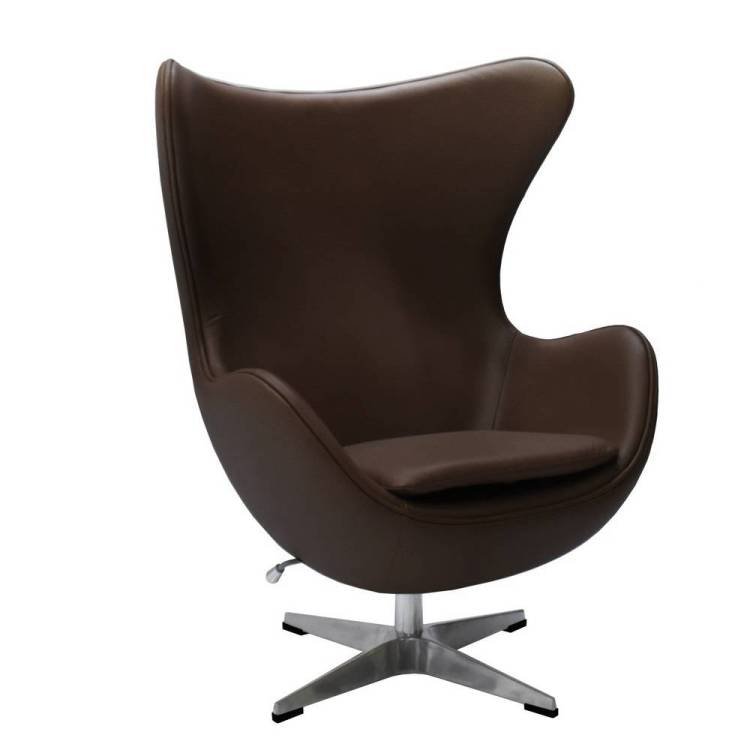 Кресло Bradex Home Egg Style Chair RF 0723 коричневый, натуральная кожа