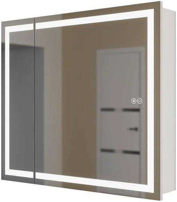 Зеркало-шкаф Uperwood Tanos ZTanos80w с подсветкой, 80x70 см