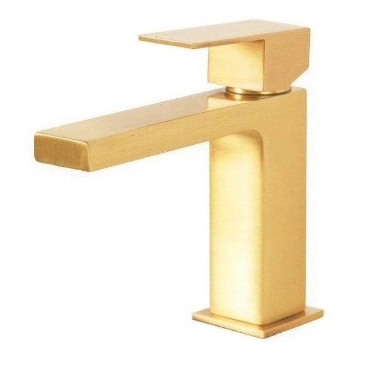 Смеситель для раковины Remer Absolute AU12BG брашированное золото