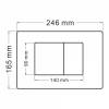 Кнопка смыва Abber AC0120 хром фото 2