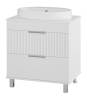 Тумба с раковиной Brevita Enfida - 70 Белый матовый 65x71x50