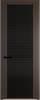 Межкомнатная дверь Profil Doors 2 AGP цвет профиля Деорэ, стекло безопасное 6 мм мору черный 600x2000