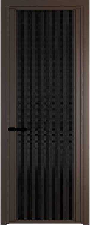 Межкомнатная дверь Profil Doors 2 AGP цвет профиля Деорэ, стекло безопасное 6 мм мору черный 600x2000