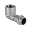 Угольник VALTEC из нержавеющей стали, 90 град. внутренняя резьба 15 x 1/2