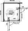 Душевой уголок Cezares Slider AH 2 70/80-80/90 BR Cr профиль хром, стекло бронза фото 3