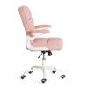 Кресло компьютерное Tetchair Lugano Wh 24334 розовый, ткань teddy фото 2