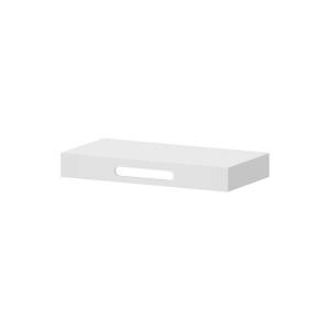 Столешница Misty Скарлет 4623723857537 100 см solid surface, белый, 1 вырезом