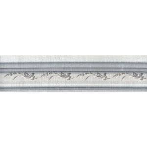 Бордюр Kerama Marazzi Кантри Шик BLB029 Серый Декорированный 5x20