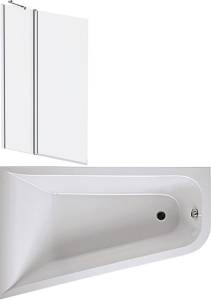 Акриловая ванна AM.PM Spirit V2.0 W72A-160L100W-A2 160x100 с каркасом + шторка на ванну