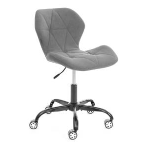 Кресло компьютерное Tetchair Selfi metalBL 25049 серый, велюр