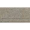 Ступень Paradyz Eremite Taupe Stopnica Prosta Struktura Mat 30x60