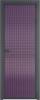 Межкомнатная дверь Profil Doors 1 AX цвет профиля Серая ночь, стекло безопасное 6 мм мору фиолетовое 600x2000