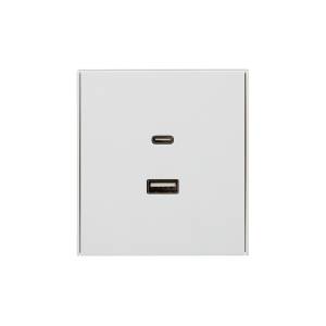 Розетка USB type A+C Kranz Strong KR-78-0734-4 жемчуг