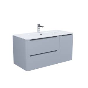 Тумба с раковиной Iddis Edifice 100 EDI10L0i95K подвесная, светло-серый